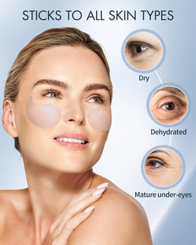 depology patch placed on forehead for multi-area treatment example