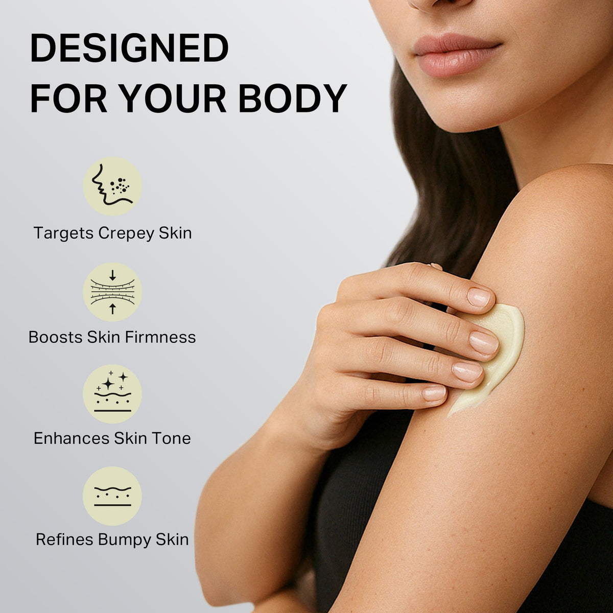 depology pump dispenser detail highlighting easy, mess-free application benefit