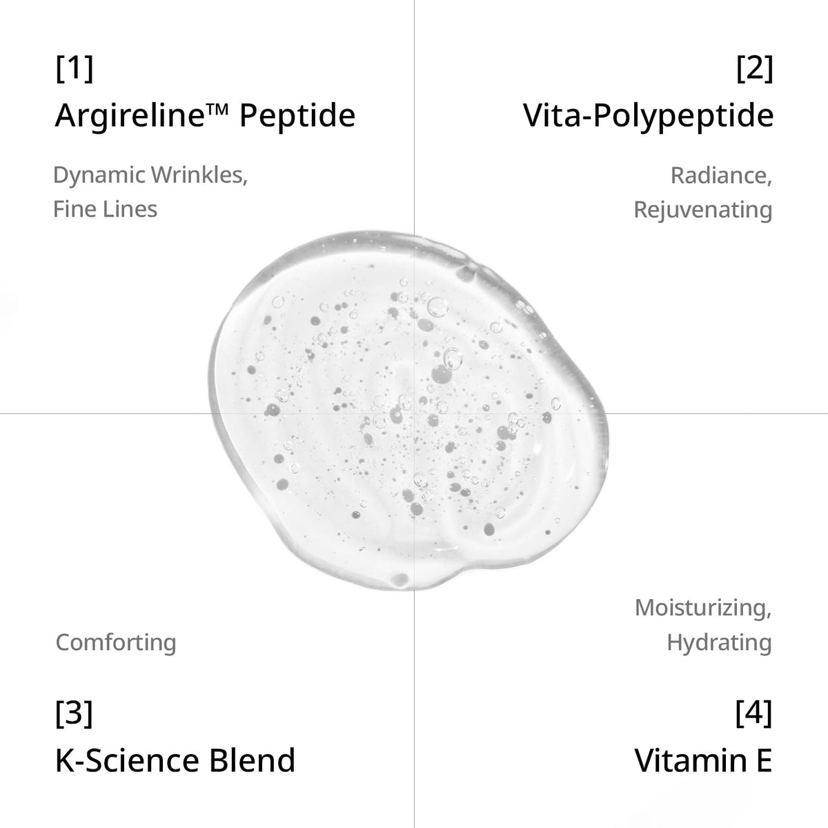 depology texture serum dispensed on hand demonstrating lightweight hydration
