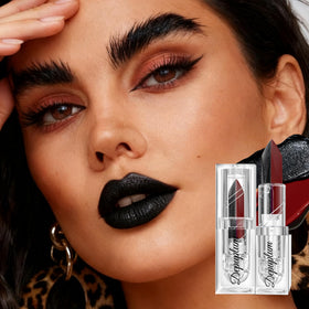 Depuplum black glitter texture detail highlighting shimmer for dramatic accents