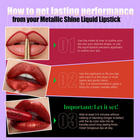 Depuplum application demo on model showing quick one-step liner-to-lip finish advantage