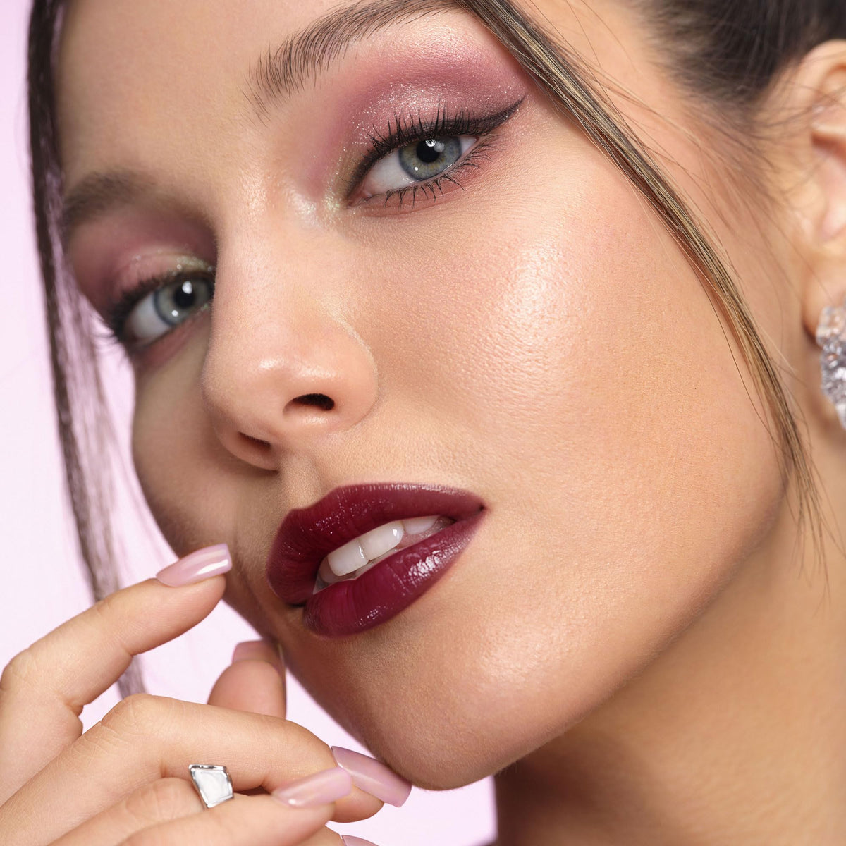 Depuplum color swatches on skin showing buildable dark brown shade and versatility
