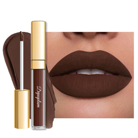 Depuplum DM15 chocolate front view showing sleek tube and matte finish benefit