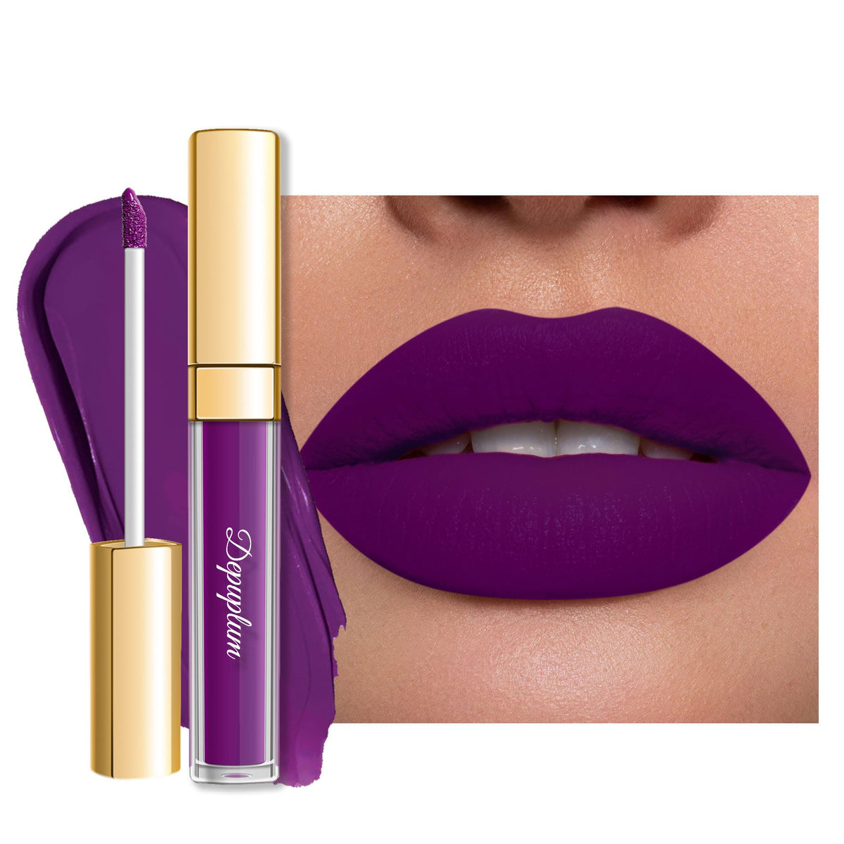 Depuplum front packaging showing DM22 PurpleCrystal, clear label and benefit