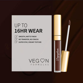 Depuplum DM33 applied on model lips demonstrating smudgeproof finish