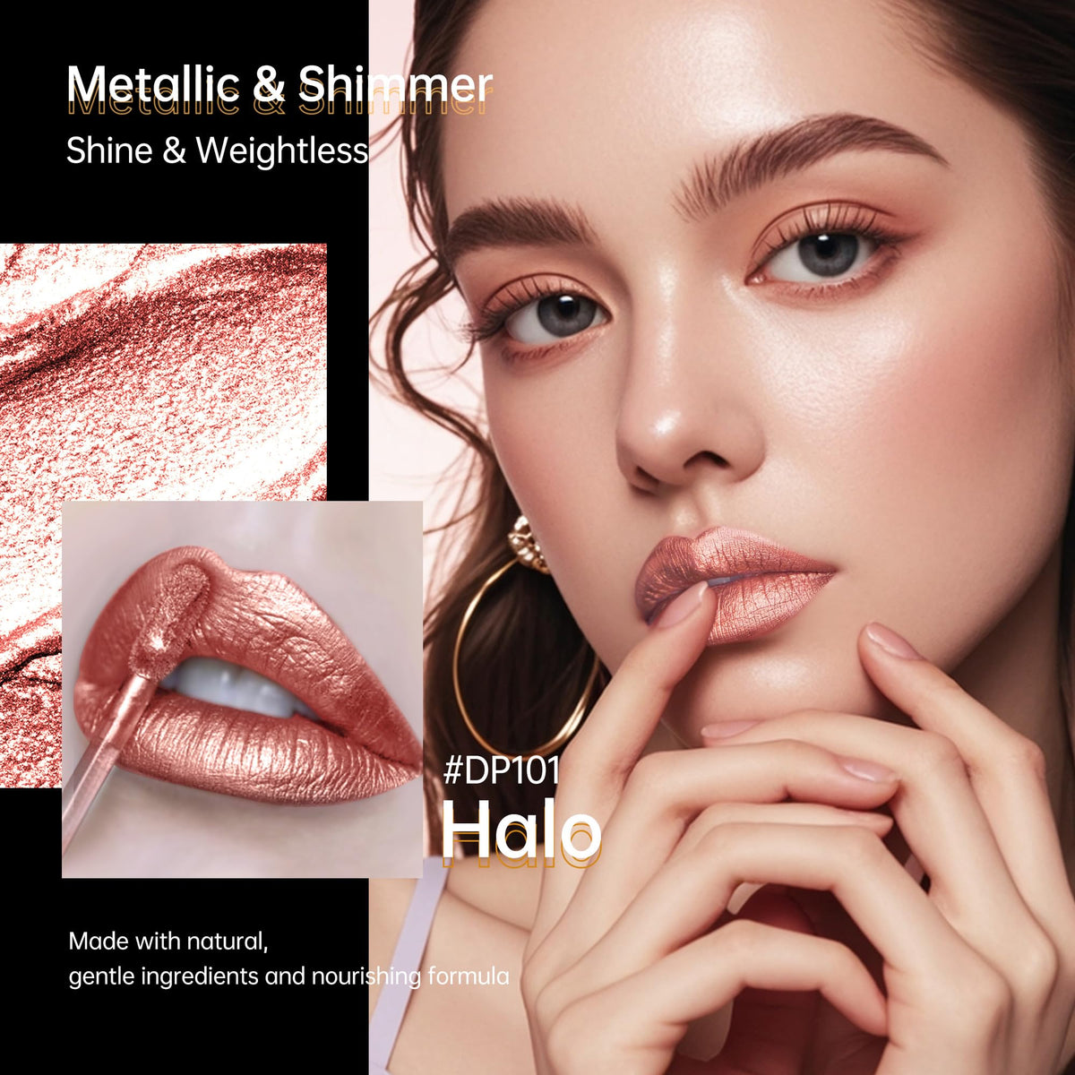 Depuplum DP101 Halo applicator close-up demonstrating smooth, even product pickup