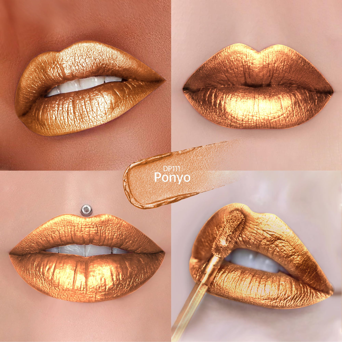 Depuplum swatches on arm showing buildable shimmer and opaque payoff