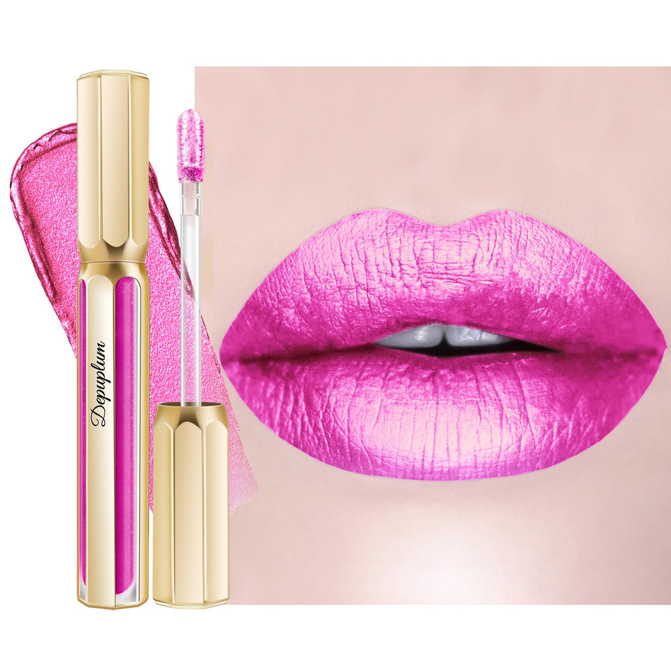 Depuplum metal tube front packaging showing luxurious design and color payoff