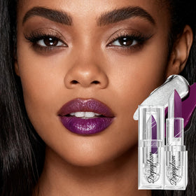 Depuplum DU-M8 silver glitter close-up showing pearlescent shimmer for eye-catching highlights
