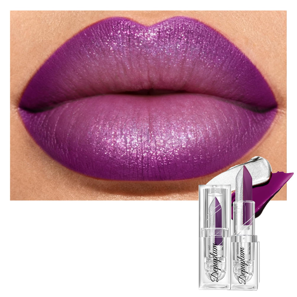 Depuplum DU-M8 front view showing dual-ended purple and silver duo, perfect for versatile looks