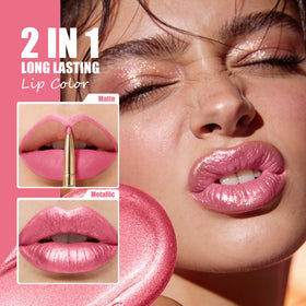 Depuplum arm swatches displaying vivid pink metallic payoff and color range