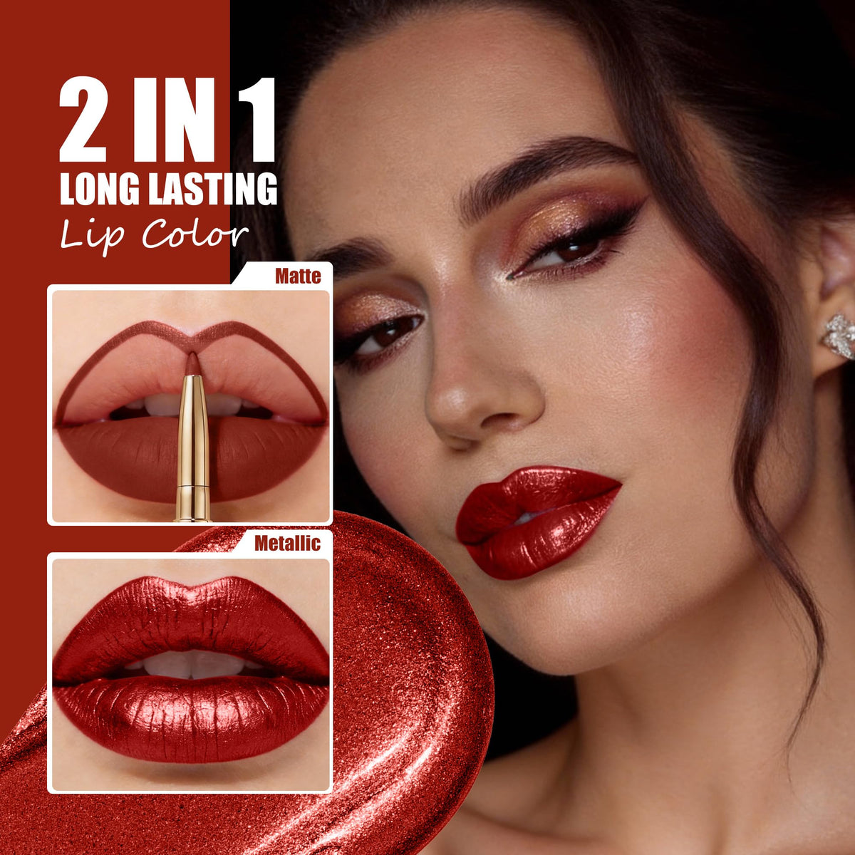 Depuplum metallic formula texture close-up highlighting rich shimmer and smooth coverage