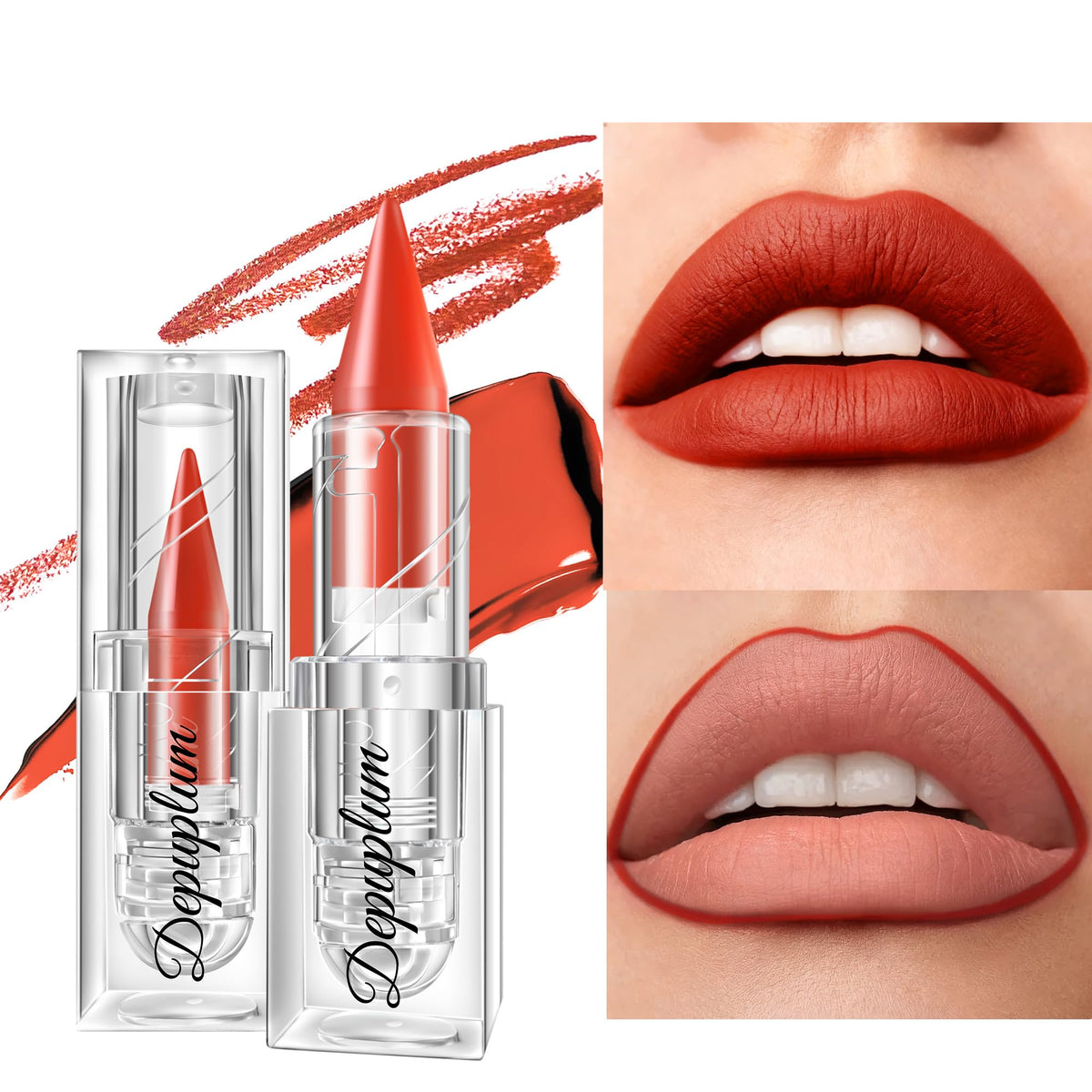 Depuplum packaging label and shade E5 showing product details and vegan claim