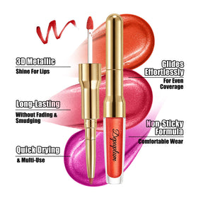 Depuplum swatch on medium skin demonstrating vivid wine-red pigment and flattering contrast