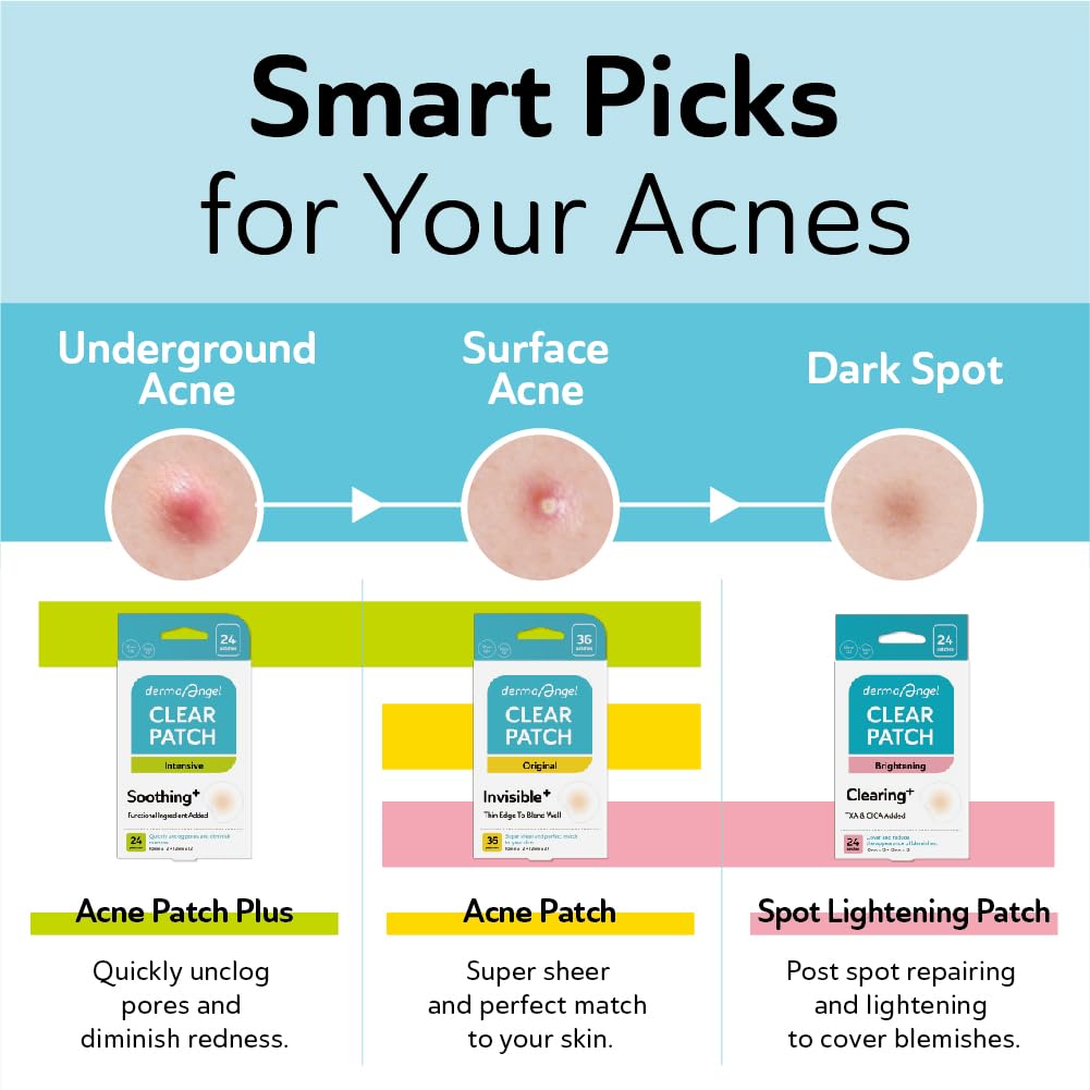 DERMA ANGEL open pack with multiple sheets of 12mm patches visible