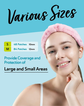 DERMA ANGEL two patch sizes displayed to show choice and targeted fit