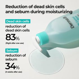 Derma B creamy foam texture on palm showing gentle exfoliation and soft lather