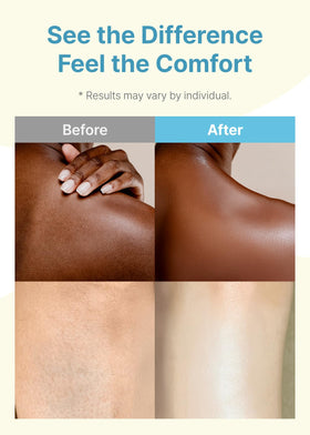 Derma B application image pouring oil in shower for quick absorbency