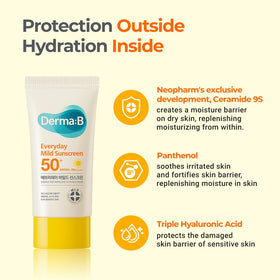 Derma B ingredient label focusing on madecassoside and soothing extracts