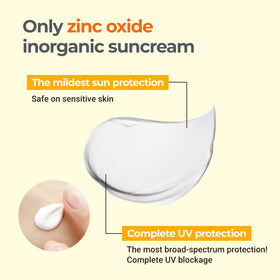 Derma B sunscreen being dispensed on hand demonstrating easy application