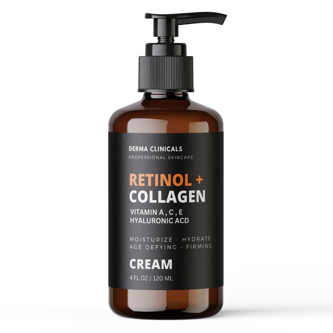 DERMA CLINICALS front pump bottle showing label and clean design benefits