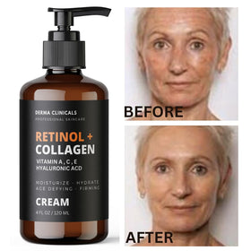 DERMA CLINICALS on bathroom shelf in lifestyle scene conveying daily routine
