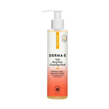 Derma E front packaging showing cleanser and product name for clear identification