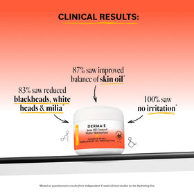 derma e texture closeup illustrating lightweight non-greasy formula