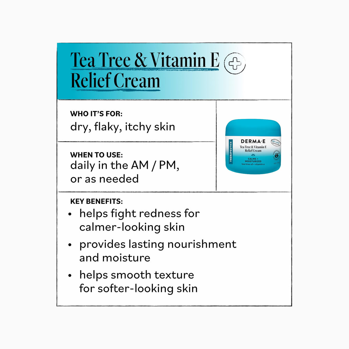 Derma E cream being applied to hand to soothe dry irritated skin