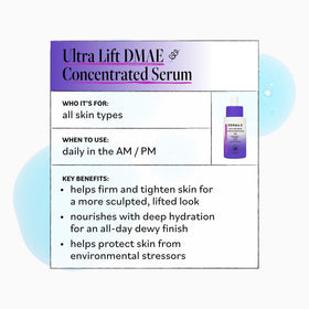 DERMA E bottle next to moisturizer illustrating layered routine benefit