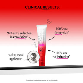 Derma E cooling metal tip close-up soothing skin and reducing puffiness