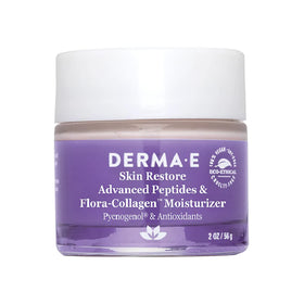 Derma E cream texture closeup highlighting rich hydrating formula
