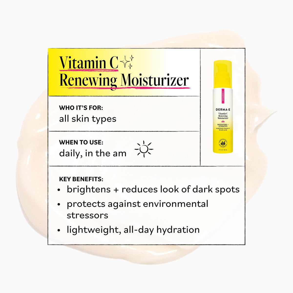 Derma E tube beside a ruler showing 2 oz size for scale