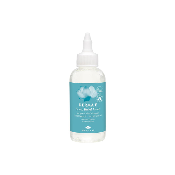 Derma E front bottle showing label and size, clear view for shoppers