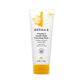 Derma E front packaging showing cleanser benefits and recyclable tube