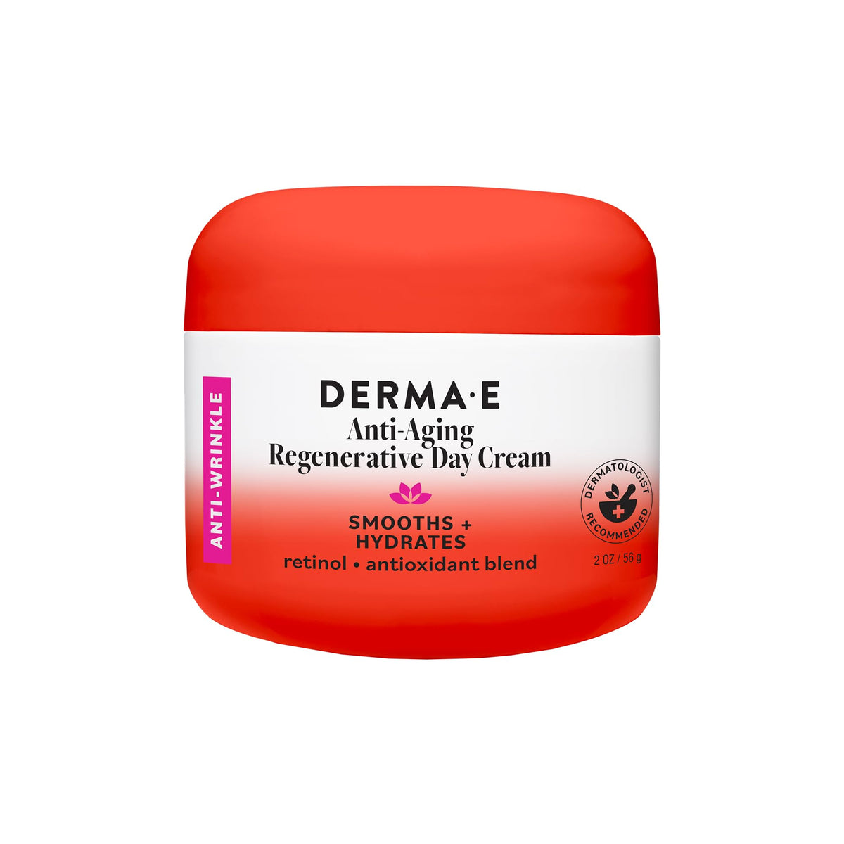Derma E front packaging showing clean design and product benefit