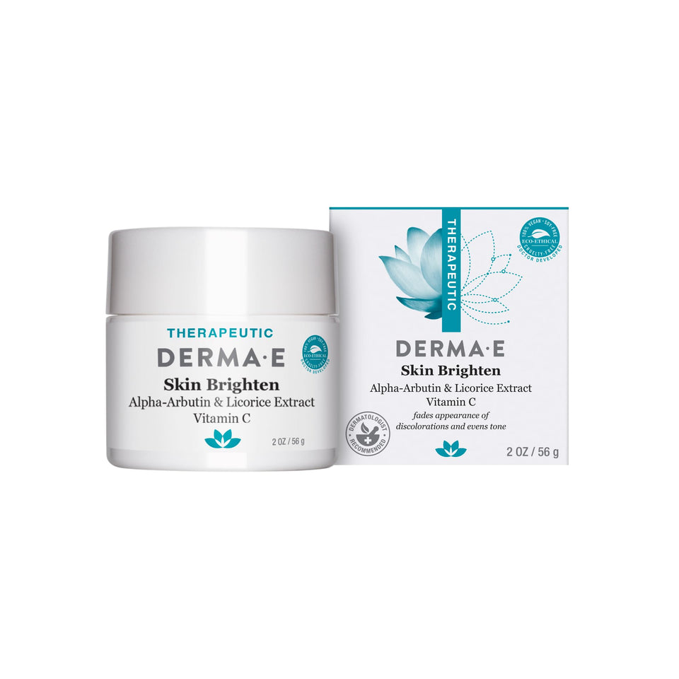 Derma E front packaging showing label and natural benefit