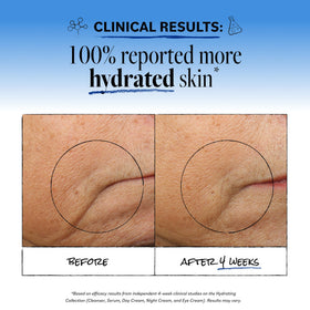 Derma E application on fingertip demonstrating gentle dab and absorption benefit