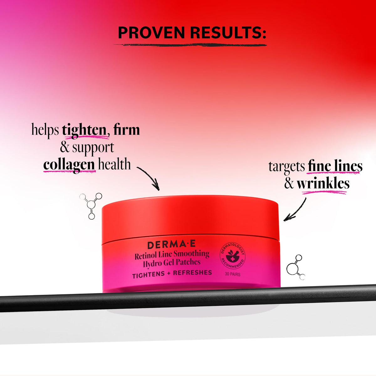 Derma E close-up of hydrogel patch texture illustrating soothing hydration
