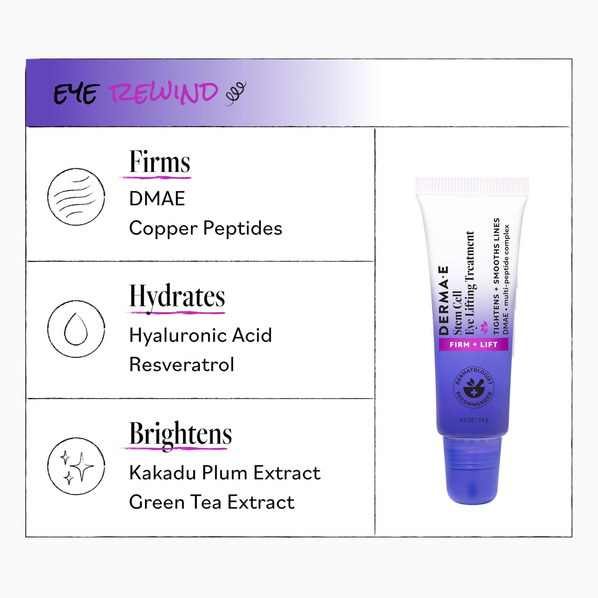 Kakadu plum ingredient with Derma E label highlighting antioxidant boost