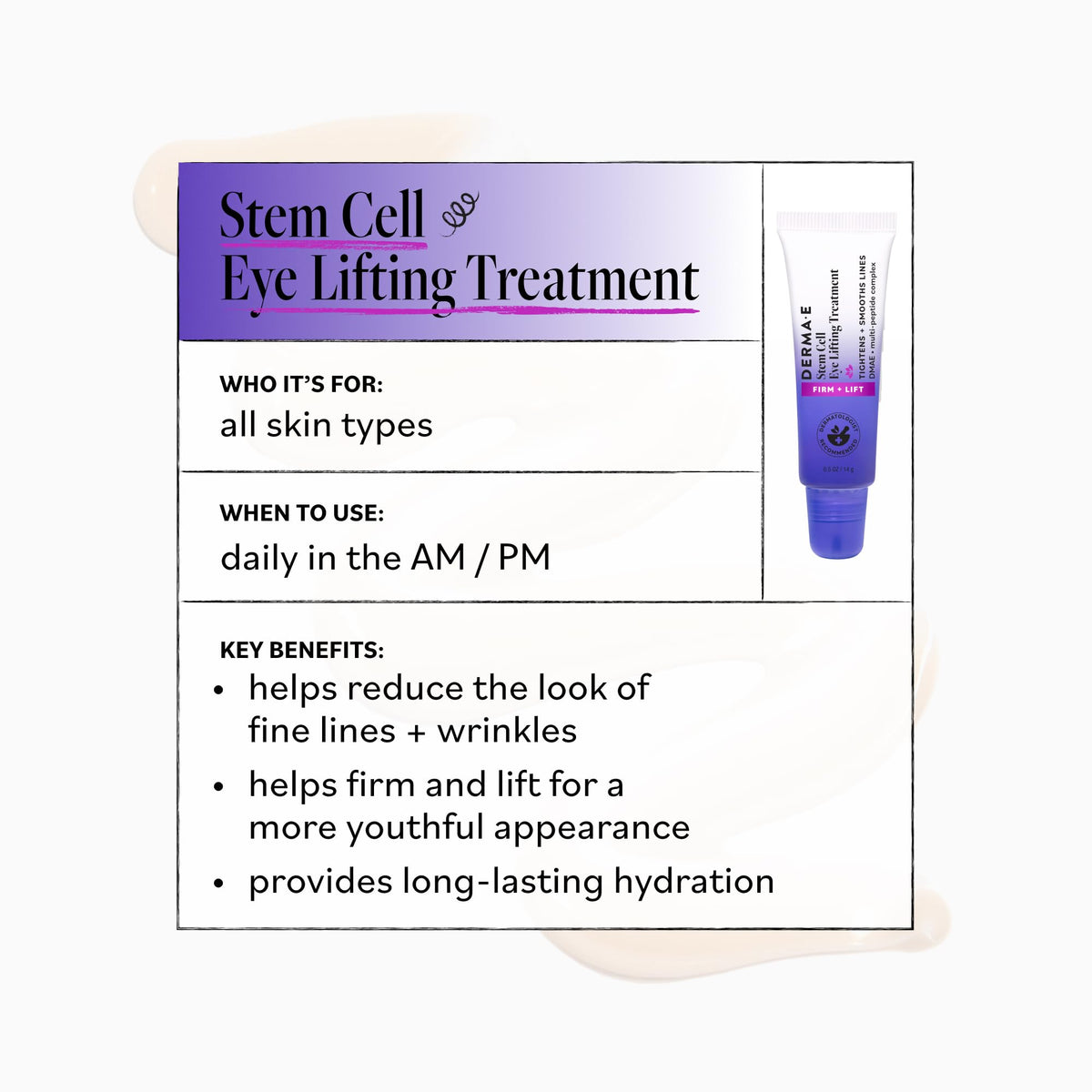 Derma E jar beside coin to show 0.5oz scale and easy storage benefit