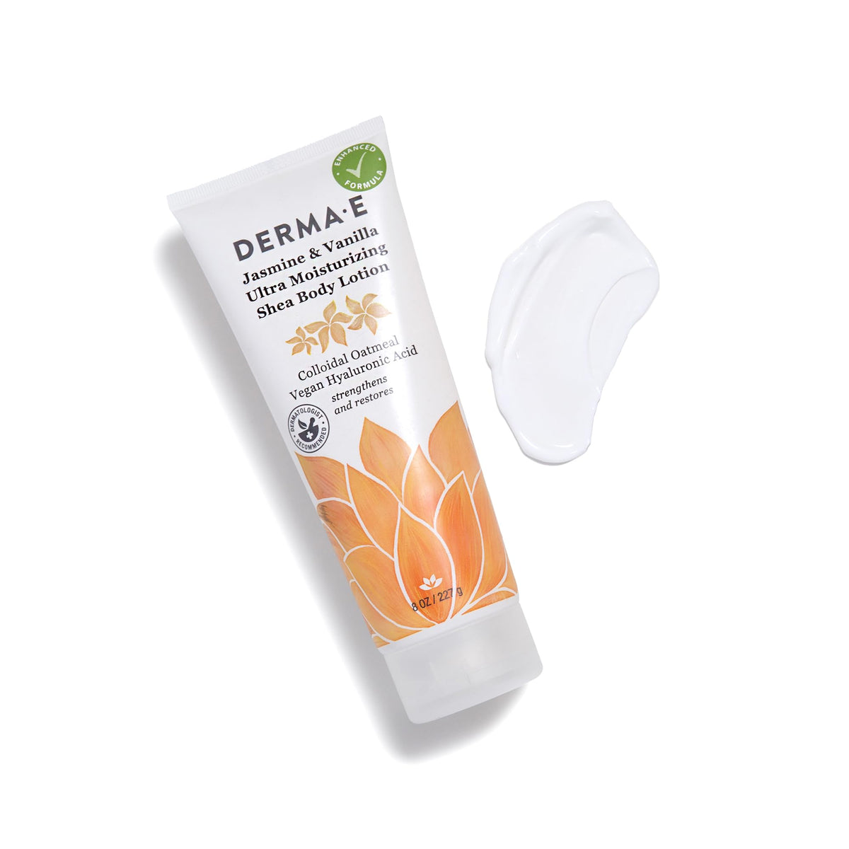 Derma E targeted application on knee and elbow reducing roughness and flaking