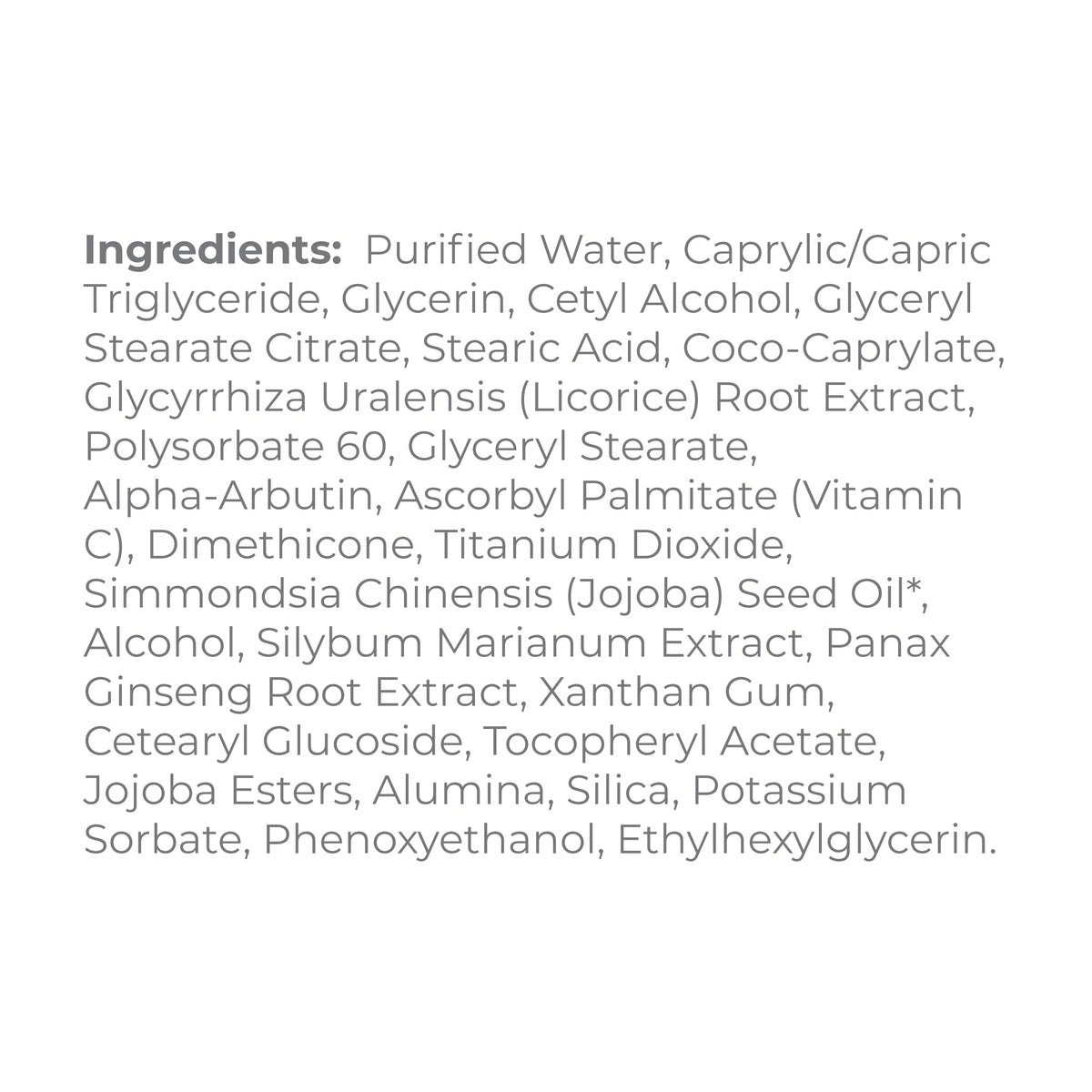 Derma E licorice root ingredient close-up for brightening benefit
