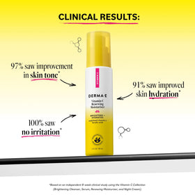 Derma E tube open with visible nozzle for easy dispensing benefit