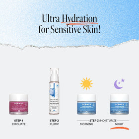 Derma E on bathroom shelf illustrating nightly skincare routine