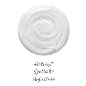 Derma E open jar top view revealing smooth peptide-enriched cream