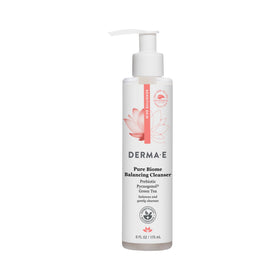Derma E front packaging showing bottle and branding for gentle cleansing benefit