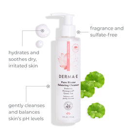 Derma E pump dispenser detail demonstrating easy, controlled product use