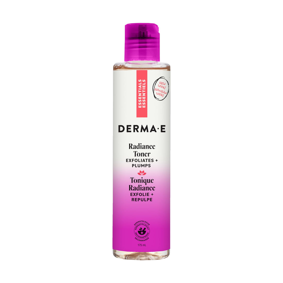 Derma E front bottle showing packaging and product benefit