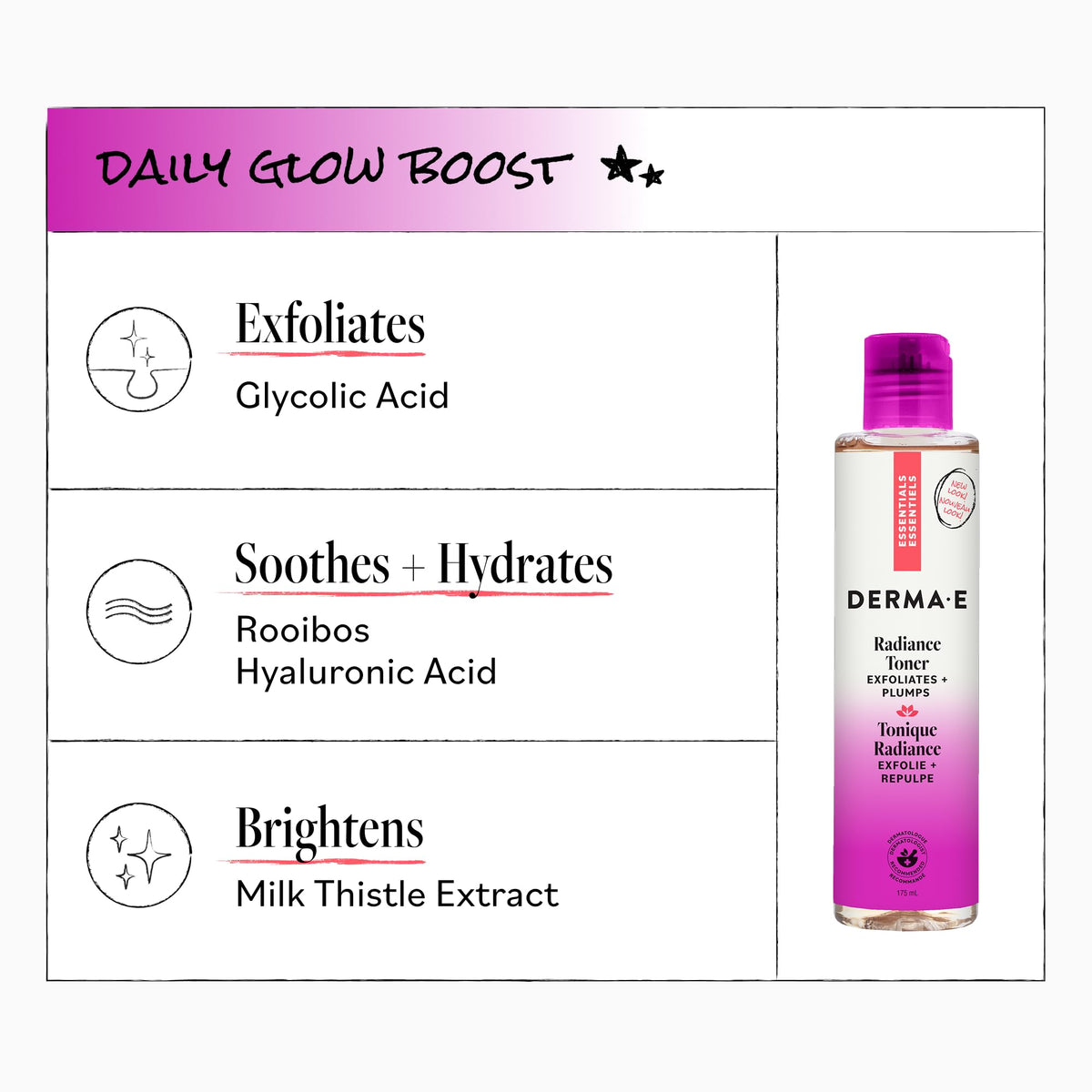 Derma E next to common items showing true 6 oz size and scale